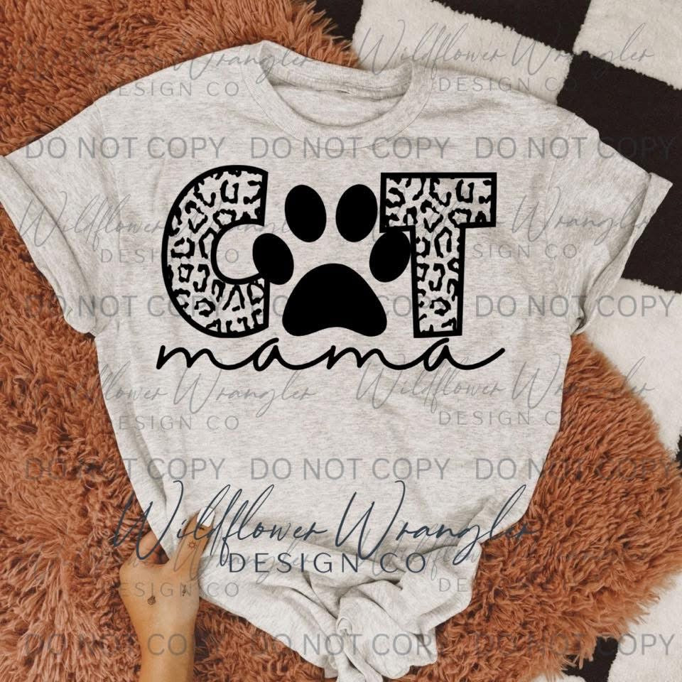 Cat Mama Paw Shirt