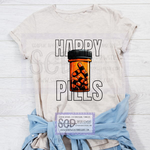 Orange Happy Pills Shirt