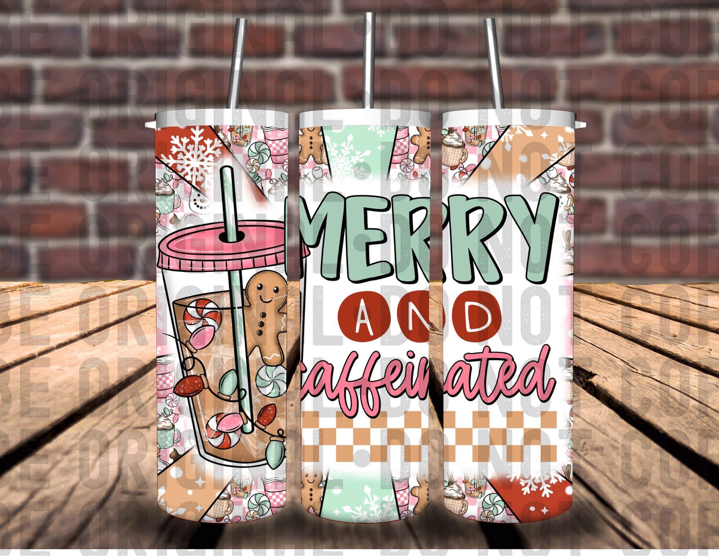 Merry and Caffeinated Tumbler