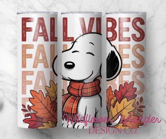 Fall Vibes with Pup Tumbler