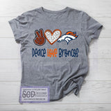 Peace Love Broncos Shirt