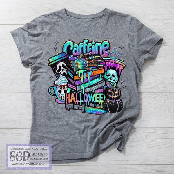 Caffeine and Halloween Shirt