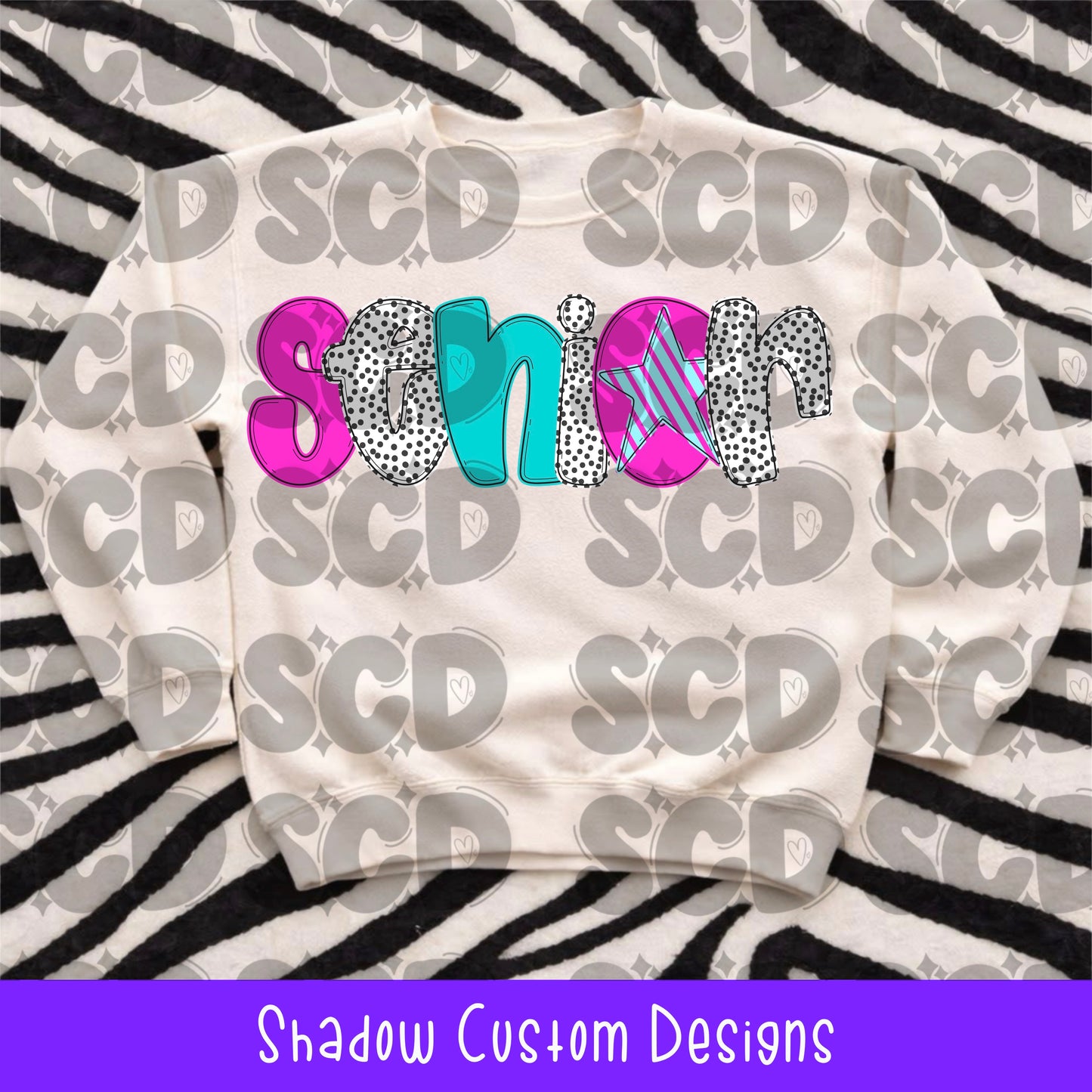 Senior Pink/Blue Shirt