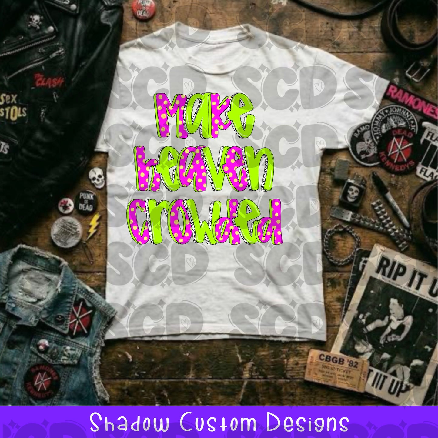 Make Heaven Crowded Pink Shirt