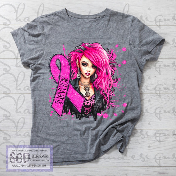 Punk Pink Ribbon Shirt