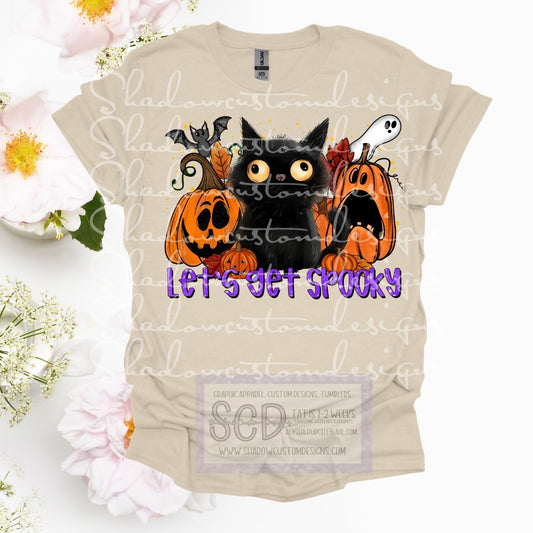 Let's Get Spooky Cat Shirt